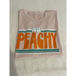 Soft Just Peachy tee t-shirt large